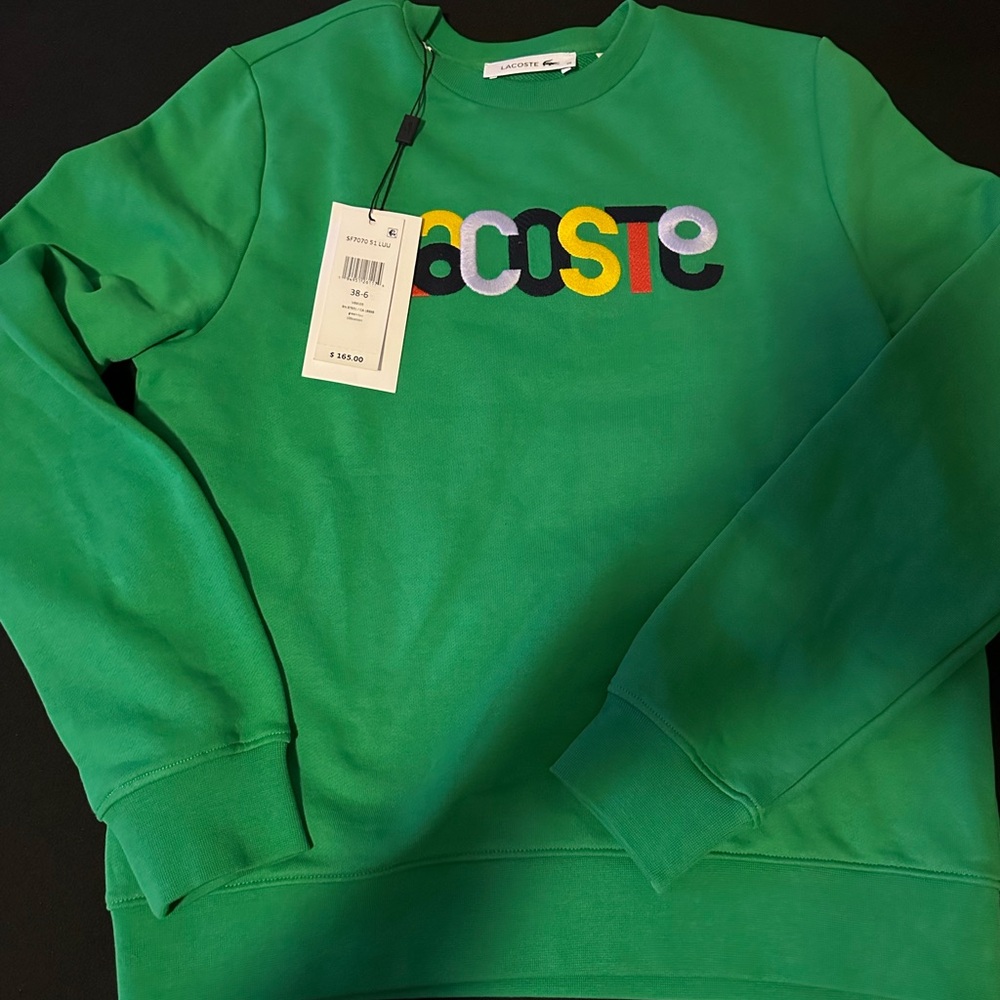 Lacoste Green Crew Neck Sweater